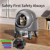 Automatic Cat Litter Box - Self-Cleaning Smart Litter Box with Odor Control Tektoty